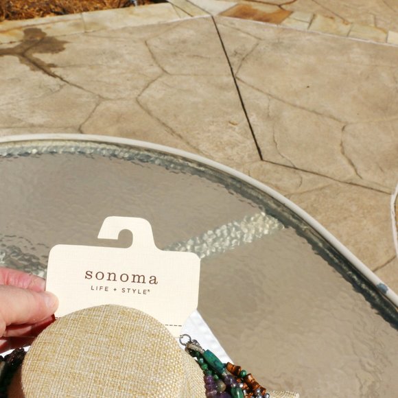 2 Necklace Set Boho Multi Strand Stone Bead Gemstone Silver Handmade NWT - Picture 4 of 9